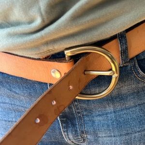 Tan leather  belt